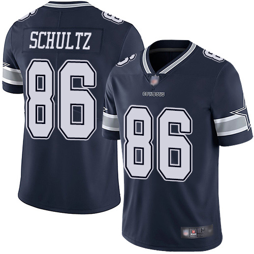 Men Dallas Cowboys Limited Navy Blue Dalton Schultz Home 86 Vapor Untouchable NFL Jersey